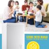 3.5 Cubic Feet Chest Freezer Small Deep Freezers with Removable Storage Basket Free Standing Top Door Compact Freezer 7 Gears Temperature Control for Office Dorm Apartment - Image 7
