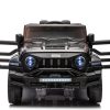 24V Ride On Car for Kids with 6 Wheel, 24V Battery Powered Ride On 4WD Electric Vehicle with Remote, Parental Rear Seat, 5-Point Safety Belt, Storage Space, Carrying Handle, Music, LED Lights (Black) - Image 4