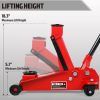 3 Ton Hydraulic Floor Jack with Quick Lift Pump Car Jack, (6,000 lb) Capacity,Red,W83025 - Image 3