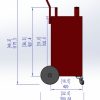 40 Gallon Portable Gas Caddy with PumpStorage Gasoline Tank with 2 Wheels for Boat, Car,Garden, Lawnmower, ATV - Image 6