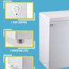 3.5 Cubic Feet Chest Freezer Small Deep Freezers with Removable Storage Basket Free Standing Top Door Compact Freezer 7 Gears Temperature Control for Office Dorm Apartment - Image 6