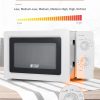 0.6 Cubic Foot Microwave with 6 Power Levels, Small Microwave with Grip Handle, 600W Countertop Microwave with 30 Minute Timer and Mechanical Dial Controls, Black - Image 3
