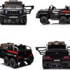 24V Ride On Car for Kids with 6 Wheel, 24V Battery Powered Ride On 4WD Electric Vehicle with Remote, Parental Rear Seat, 5-Point Safety Belt, Storage Space, Carrying Handle, Music, LED Lights (Black) - Image 6