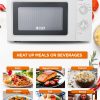 0.6 Cubic Foot Microwave with 6 Power Levels, Small Microwave with Grip Handle, 600W Countertop Microwave with 30 Minute Timer and Mechanical Dial Controls, Black - Image 2