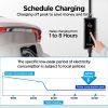 Famistar 32 Amp Level 2 EV Charger - 25 Ft Portable Charger with NEMA 14-50P 240V J1772 Charging Cable Adjustable&Smart Timing Charging in EV Charging Station - Image 7