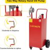 35 Gallon Portable Gas Caddy Fuel Storage Tank Gasoline Diesel Fuel with 2 Wheels for Car, Lawnmower, ATV, Boat, Motorcycle - Image 4