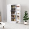 Jehiatek 47u201d Kitchen Pantry Cabinet, White Freestanding Buffet Cupboards Sideboard with Doors & Adjustable Shelves, Kitchen Pantry Storage Cabinet for Kitchen, Living Room and Dinning Room - Image 8