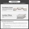 5 Piece Furniture Outdoor Sectional Cushions - Image 5